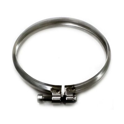 Fascetta di bloccaggio canna fumaria DN 080 tubo acciaio inox 316